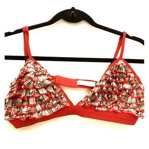 Victoria Secret Holiday Ruffle Bell Bra